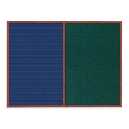 United Visual Products Slim Style Indoor Enclosed Corkboard, 48 UVRDS48SBH-SATIN-BLSPRU